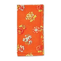 April Cornell Flower Toss Napkin (Set Of 4) | Terracotta