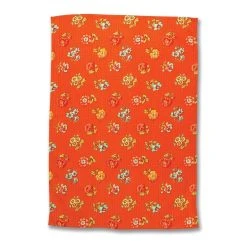 April Cornell Flower Toss Tea Towel (Set Of 2) | Terracotta