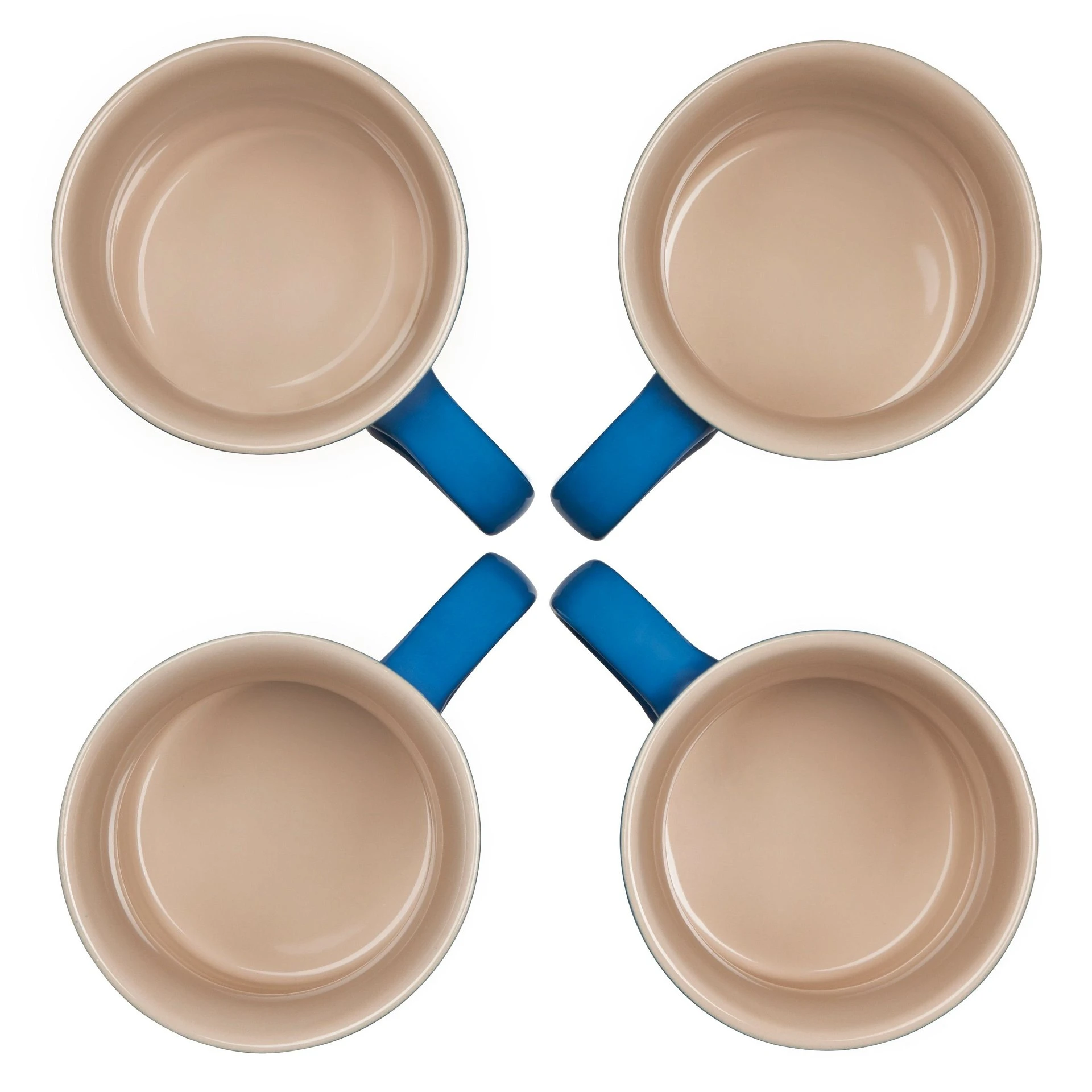 Le Creuset 14oz Mugs (Set Of 4) | Marseille Blue - Image 3
