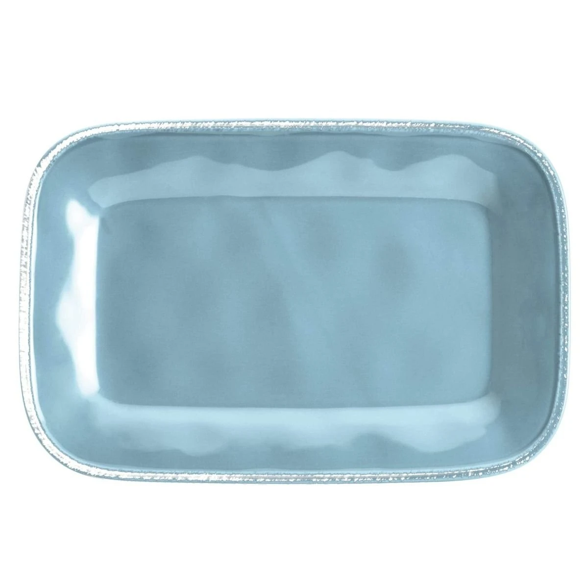 Rachael Ray Cucina Collection 8" X 12" Rectangular Platter | Agave Blue - Image 2