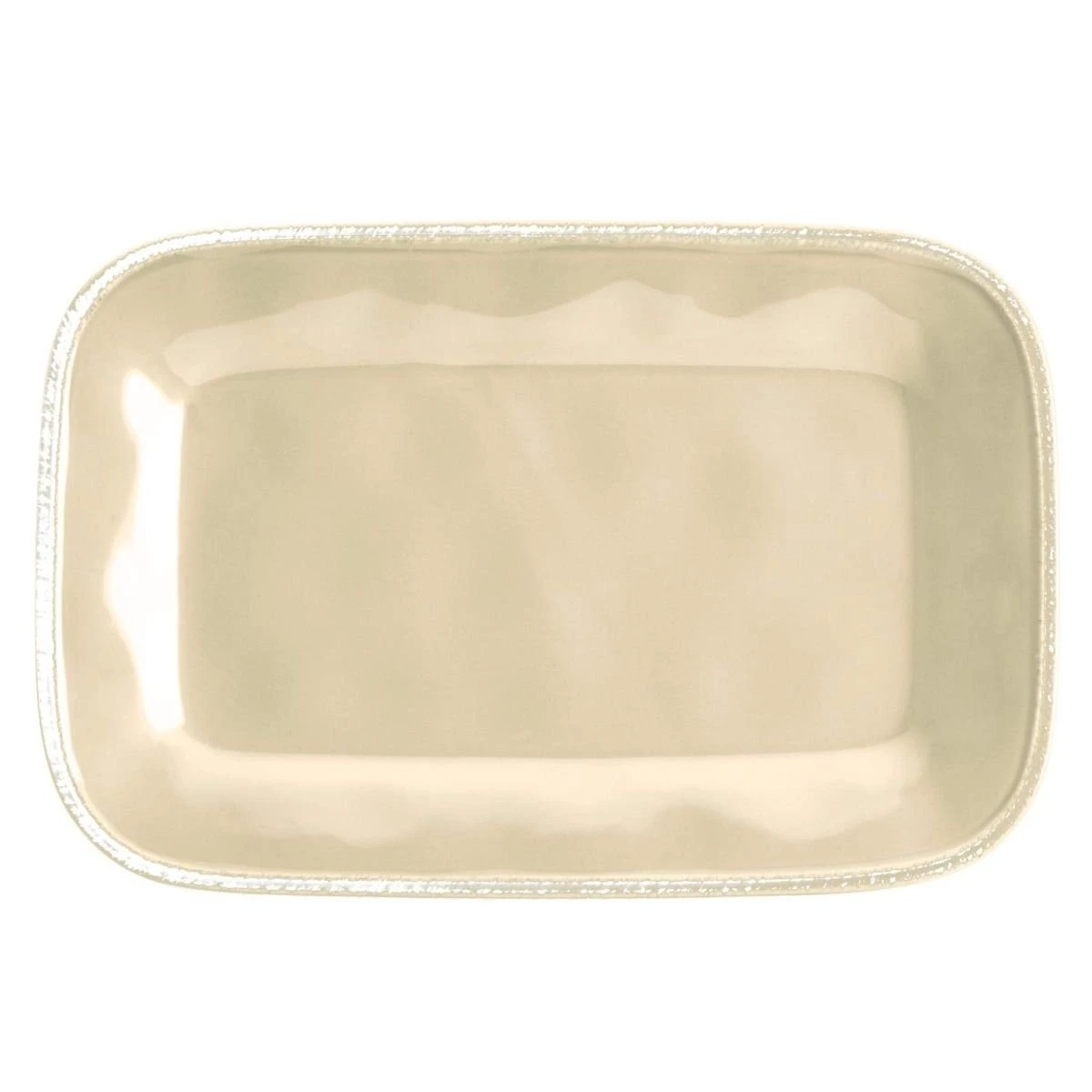 Rachael Ray Cucina Collection 8" X 12" Rectangular Platter | Almond Cream - Image 2