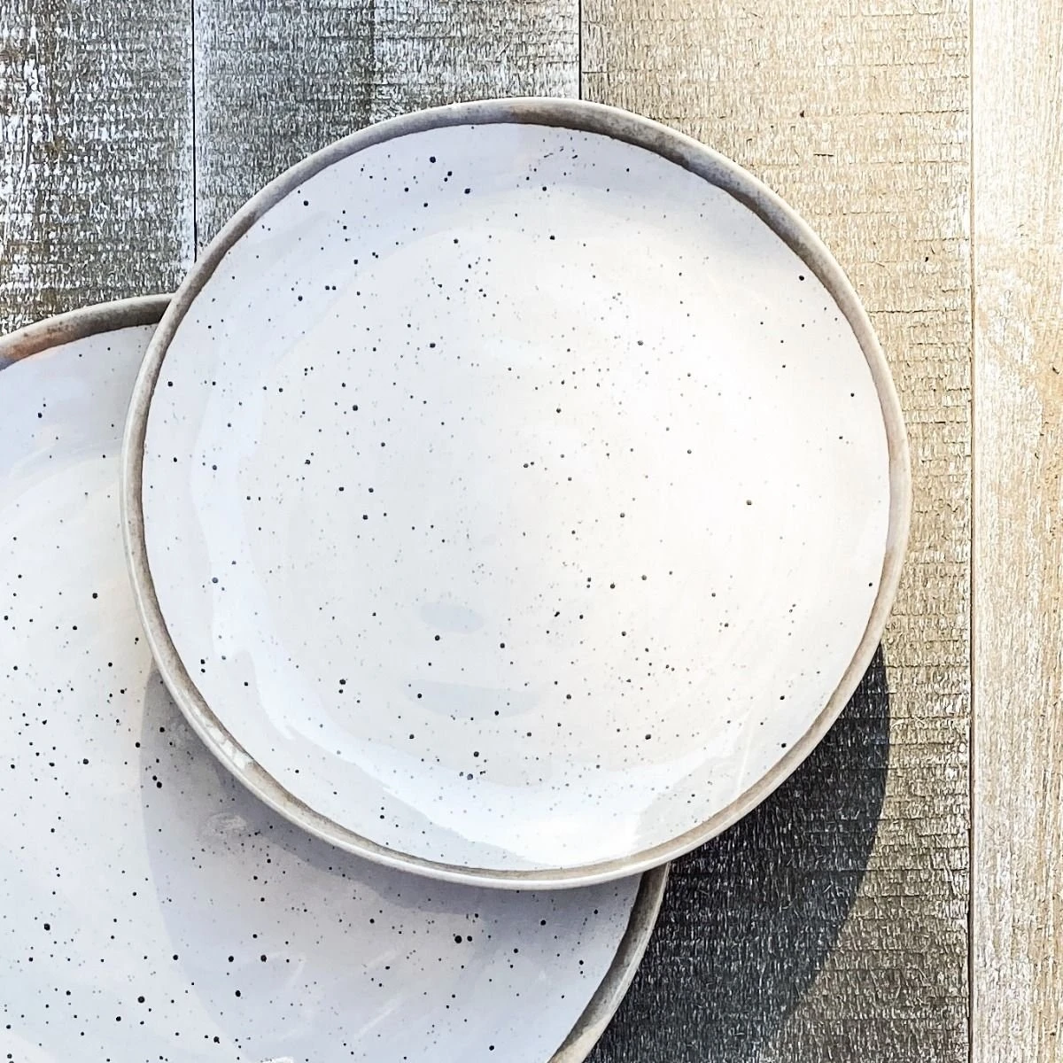 TarHong Retreat Pottery 8.5" Round Salad Plate | White Bamboo - Image 2