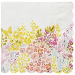 C.R Gibson (One Coast) C.R. Gibson Beverage Napkins (Set Of 20) | Watercolor Garden