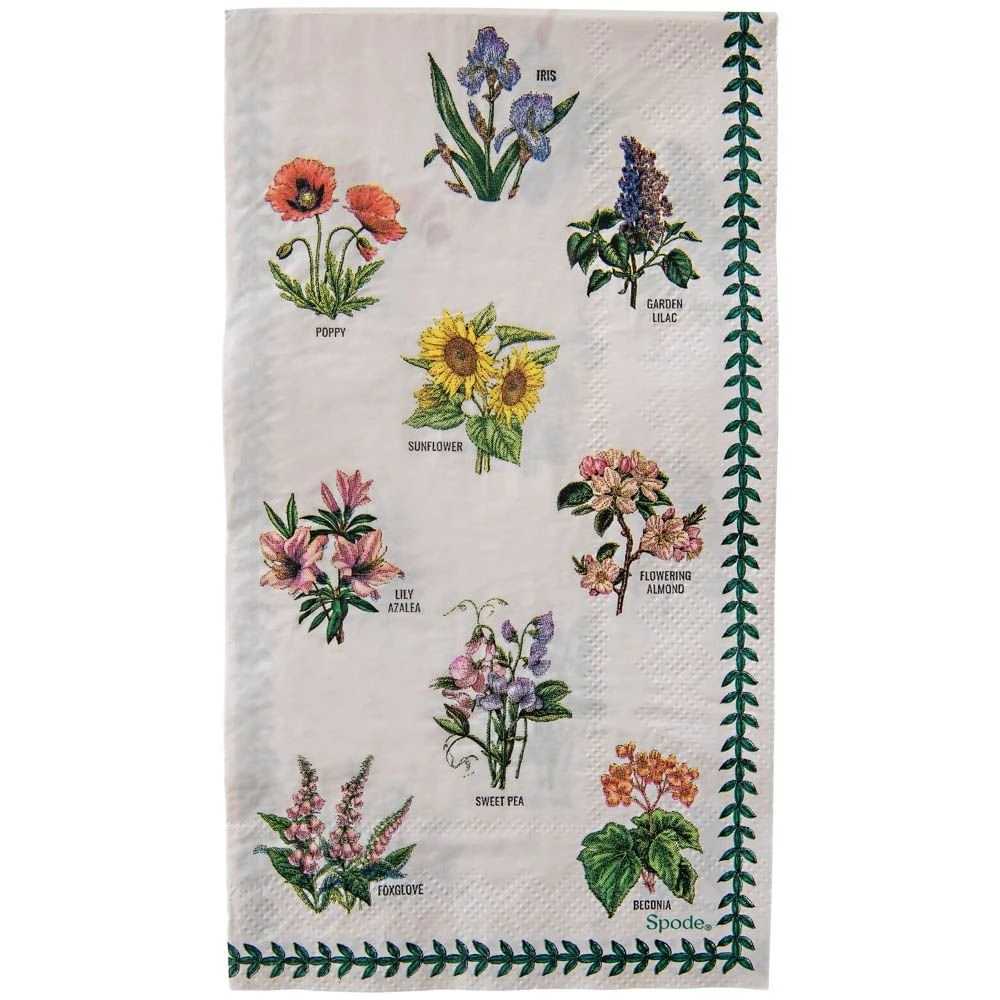 C.R Gibson (One Coast) C.R. Gibson Guest/Dinner Napkins (Set Of 16) | Spode Garden Florals