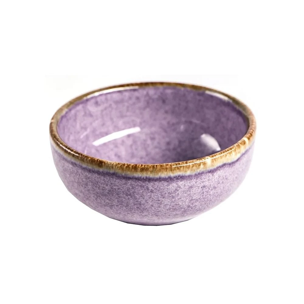 TeakHaus 11.5oz Ceramic Cabo Small Bowl | Purple
