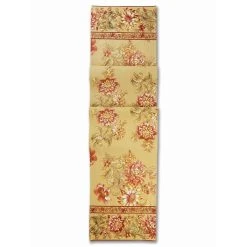 April Cornell 13" X 72" Dahlia Days Table Runner | Gold