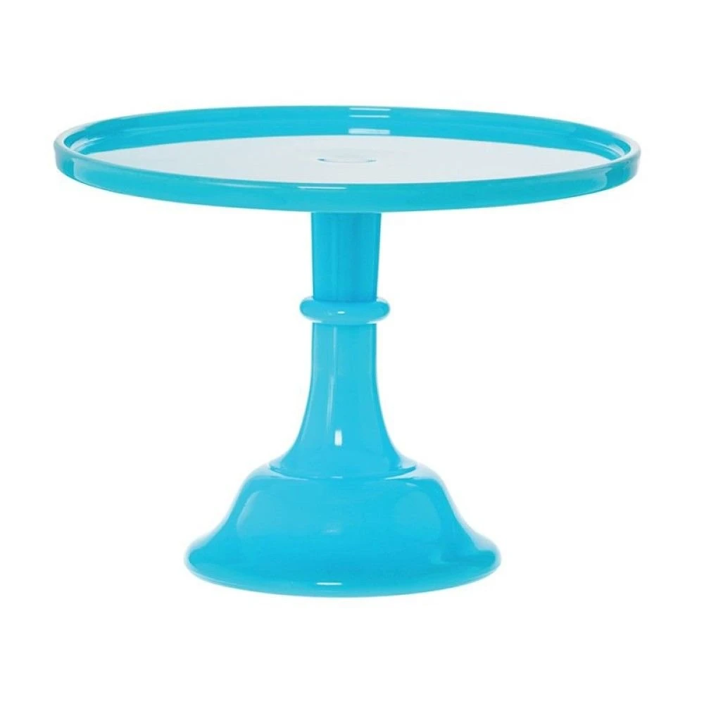 Mosser Glass 10" Cake Plate & Dome | Robin's Egg - Image 2