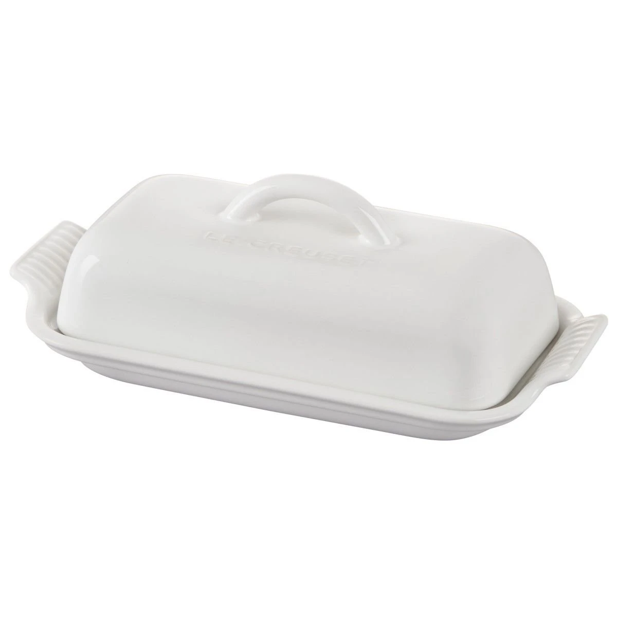 Le Creuset Heritage Butter Dish | White