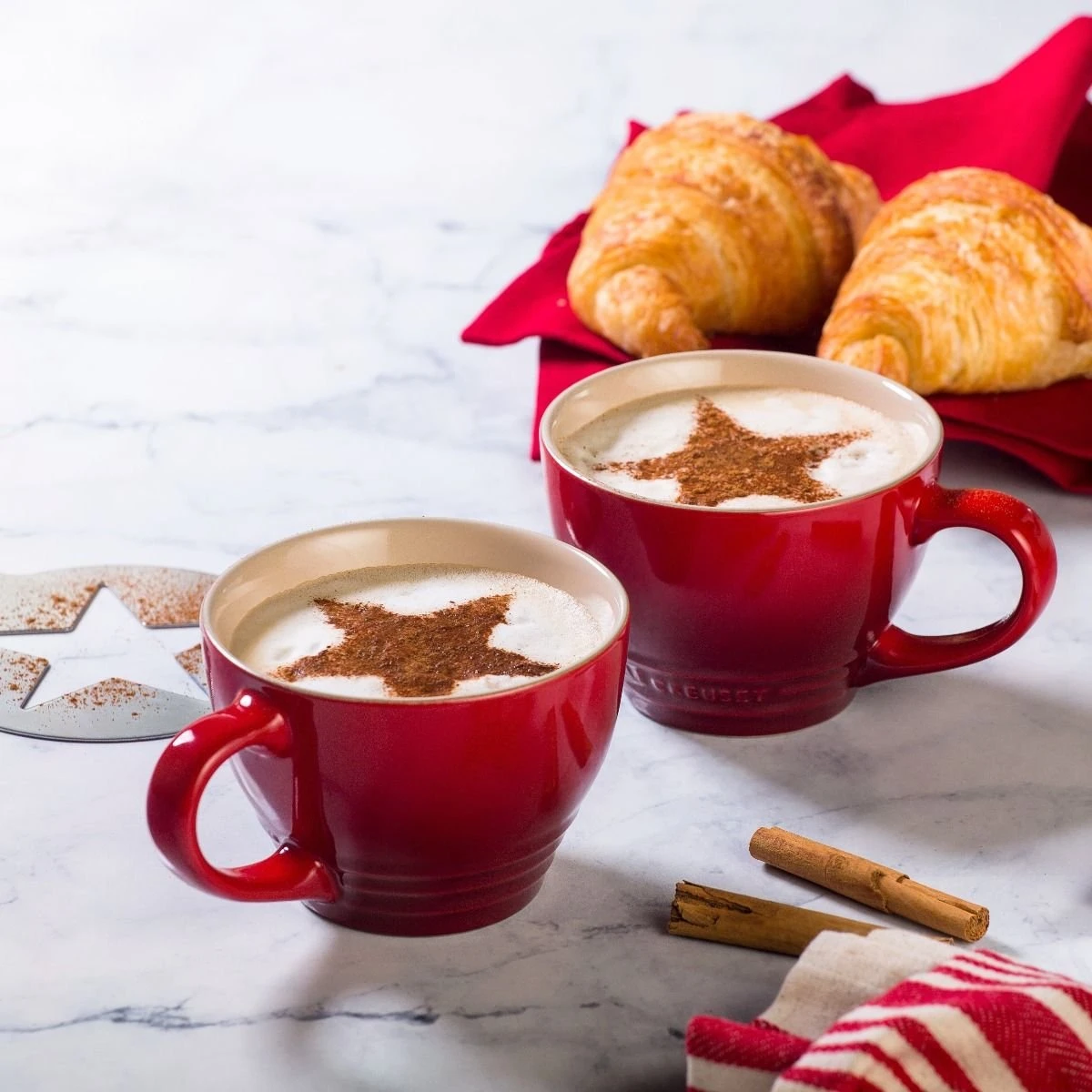 Le Creuset 14oz Stoneware Bistro Mug | Cerise/Cherry Red - Image 2