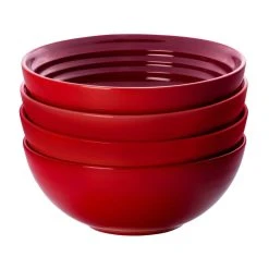 Le Creuset 22oz Soup Bowls - Set Of 4 | Cerise/Cherry Red