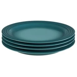 Le Creuset 10.5" Dinner Plates - Set Of 4 | Caribbean Blue