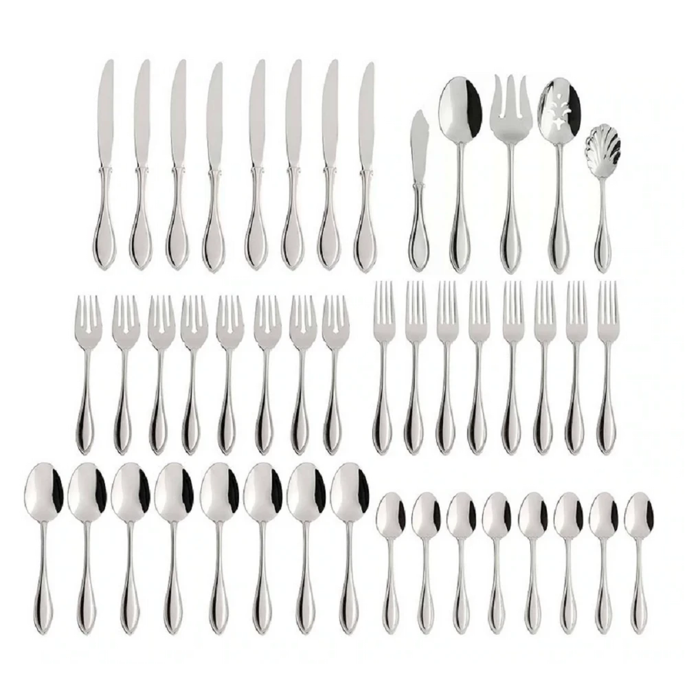 Oneida 18/0 Stainless Steel 45-Piece Flatware Set | American Harmony - Image 2