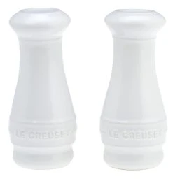 Le Creuset 2-Piece Salt & Pepper Shakers | White