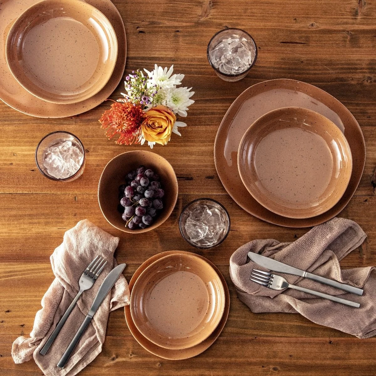 Fortessa Sandia Melamine 11" Dinner Plate | Adobe - Image 3