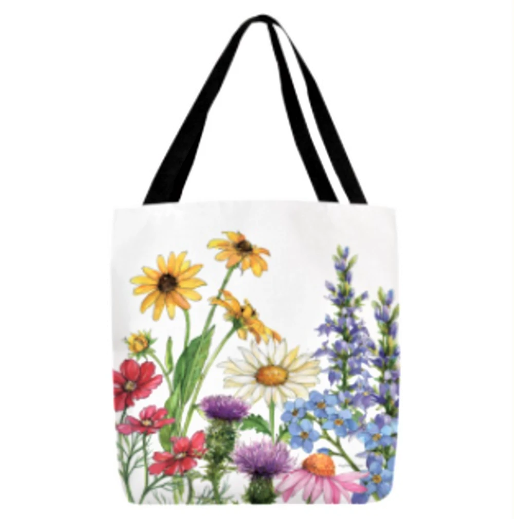Bamboo Table Tote Bag | Wildflowers
