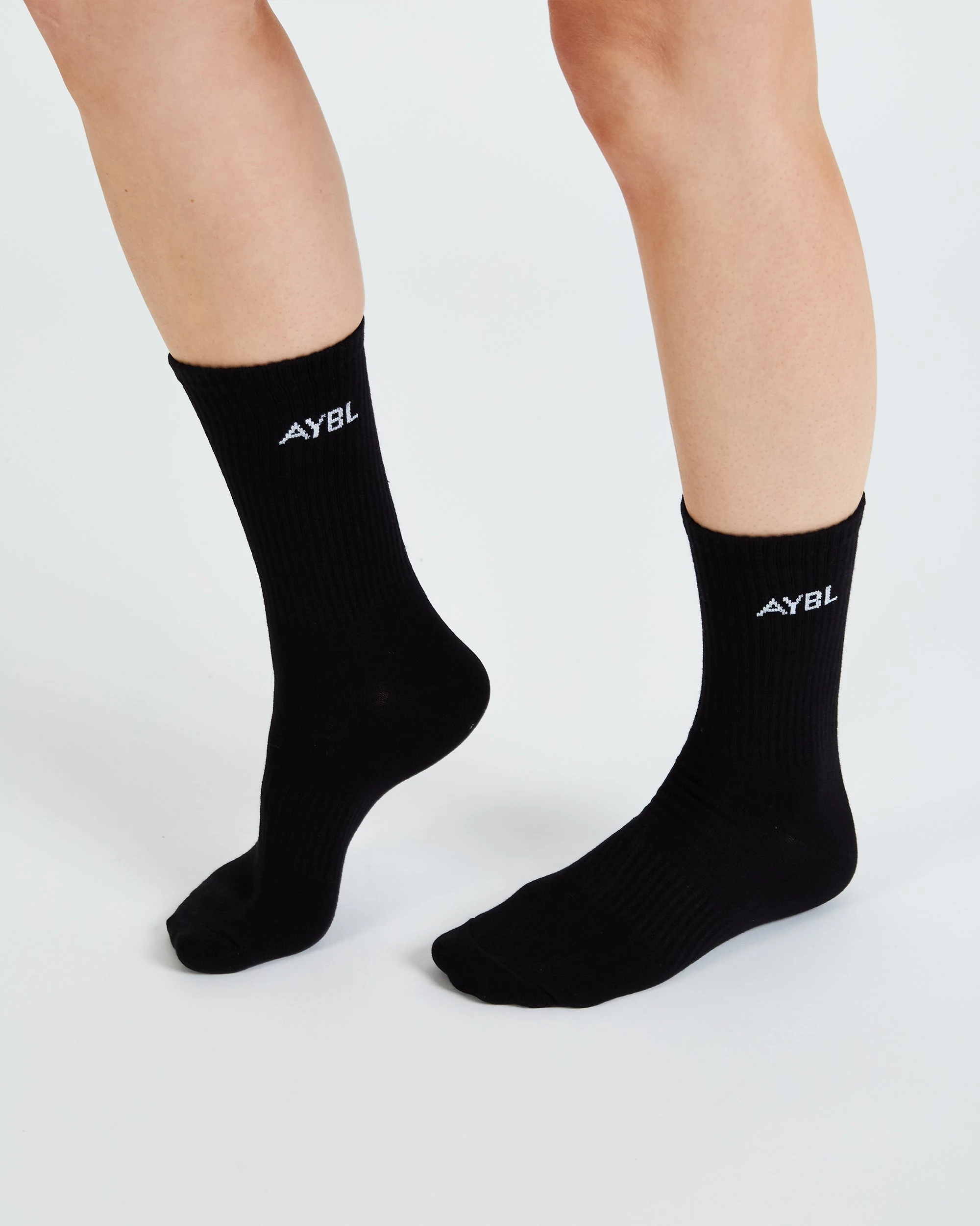 AYBL Everyday Crew Socks (3 Pack) - Black
