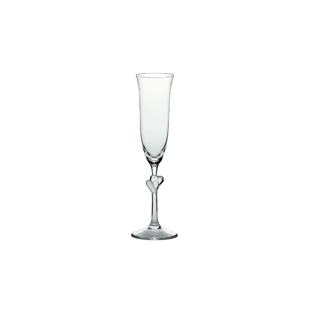 Stolzle 6oz L'Amore Satin Heart Flutes | Set Of 2