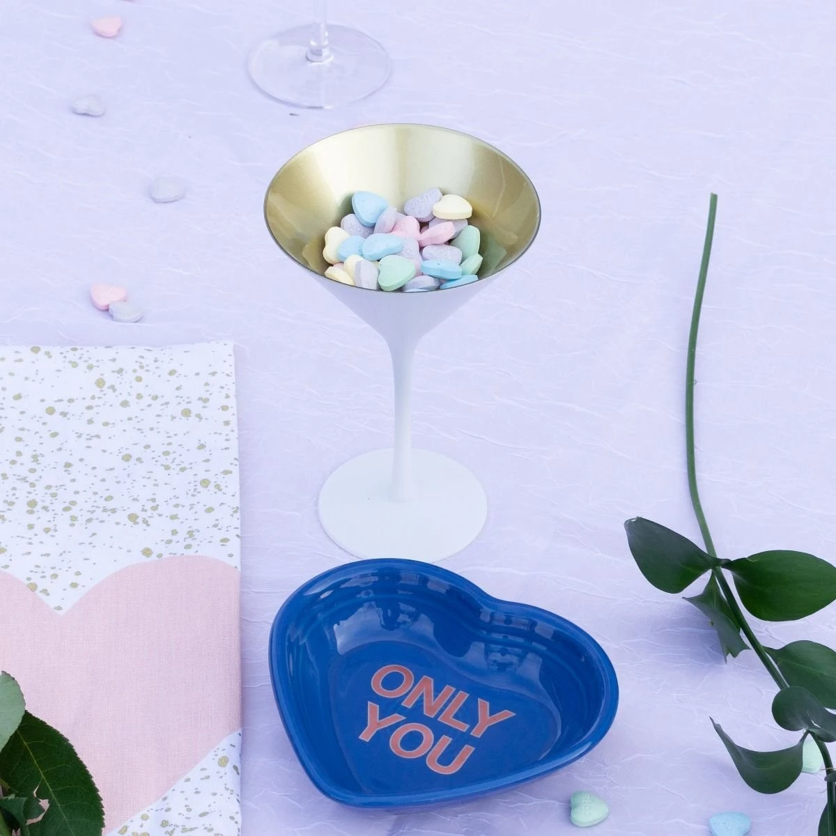 Stolzle 8oz Olympia Crystal Martini Glasses - Set Of 2 | White & Gold - Image 3