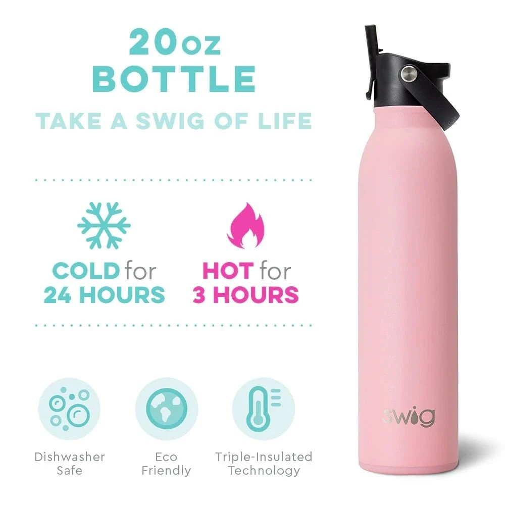 Swig Life™ 20oz Flip & Sip Bottle | Blush - Image 2