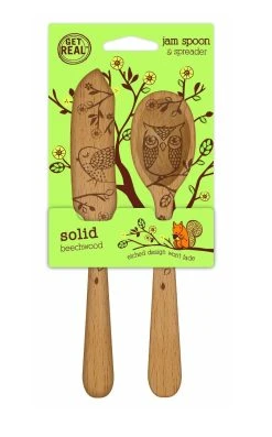 Beechwood Jam Spoon & Spreader Set - Woodland Collection By Talisman Designs