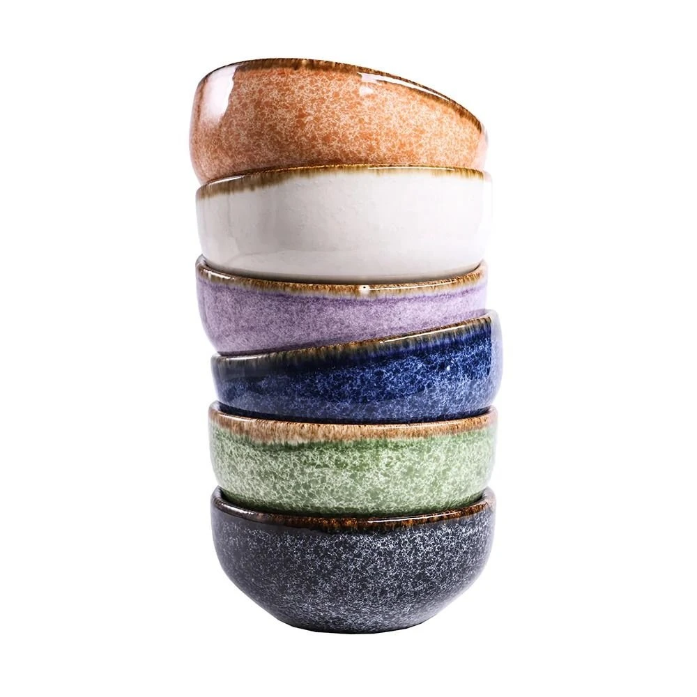 TeakHaus 11.5oz Ceramic Cabo Small Bowl | Orange - Image 2