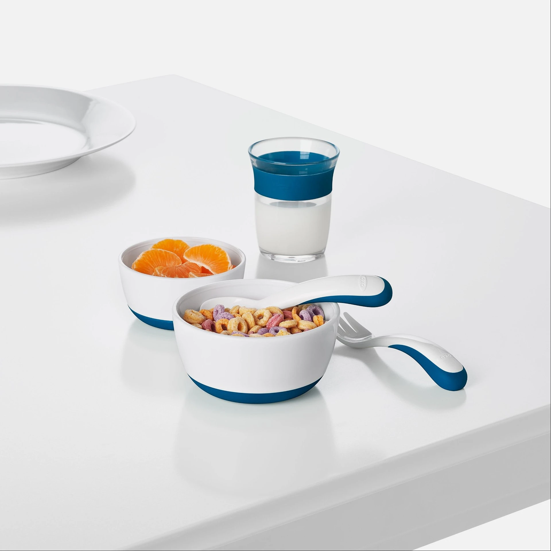 OXO Tot Feeding Spoon Set With Soft Silicone | Teal - Image 8
