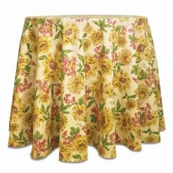 April Cornell 60" X 90" Primavera Dining Tablecloth | Natural