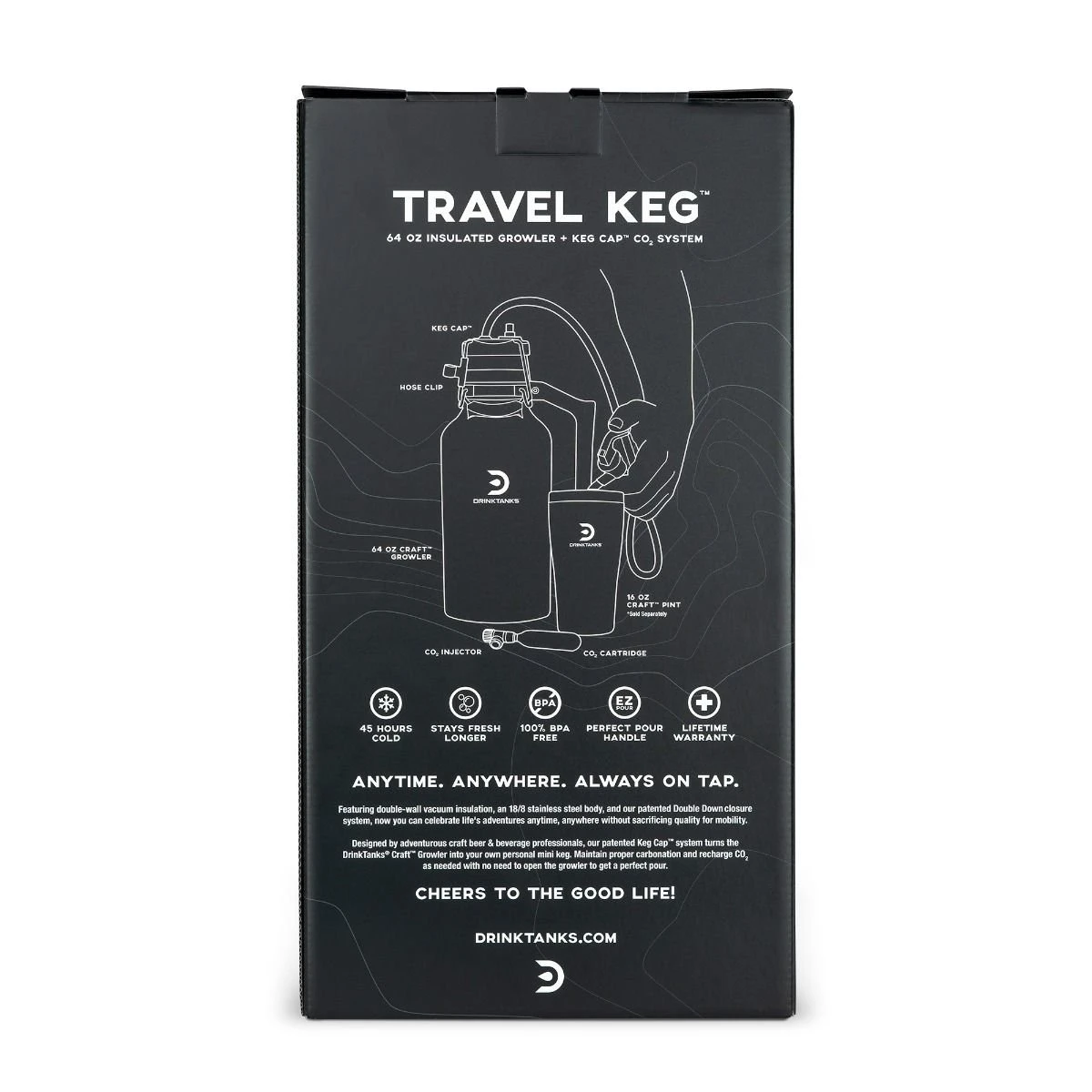 DrinkTanks 64oz Travel Keg Kit | Storm - Image 3