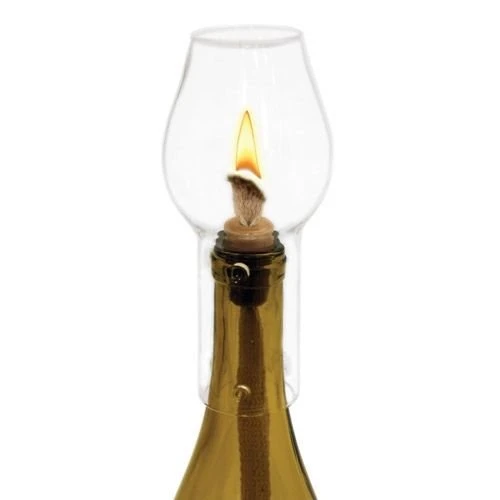 True Brands Hurricane Wine Bottle Lamp