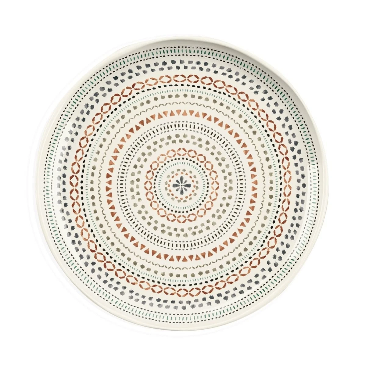 TarHong Planta Tabletop 10.5" Round Dinner Plate | Desert Mandala