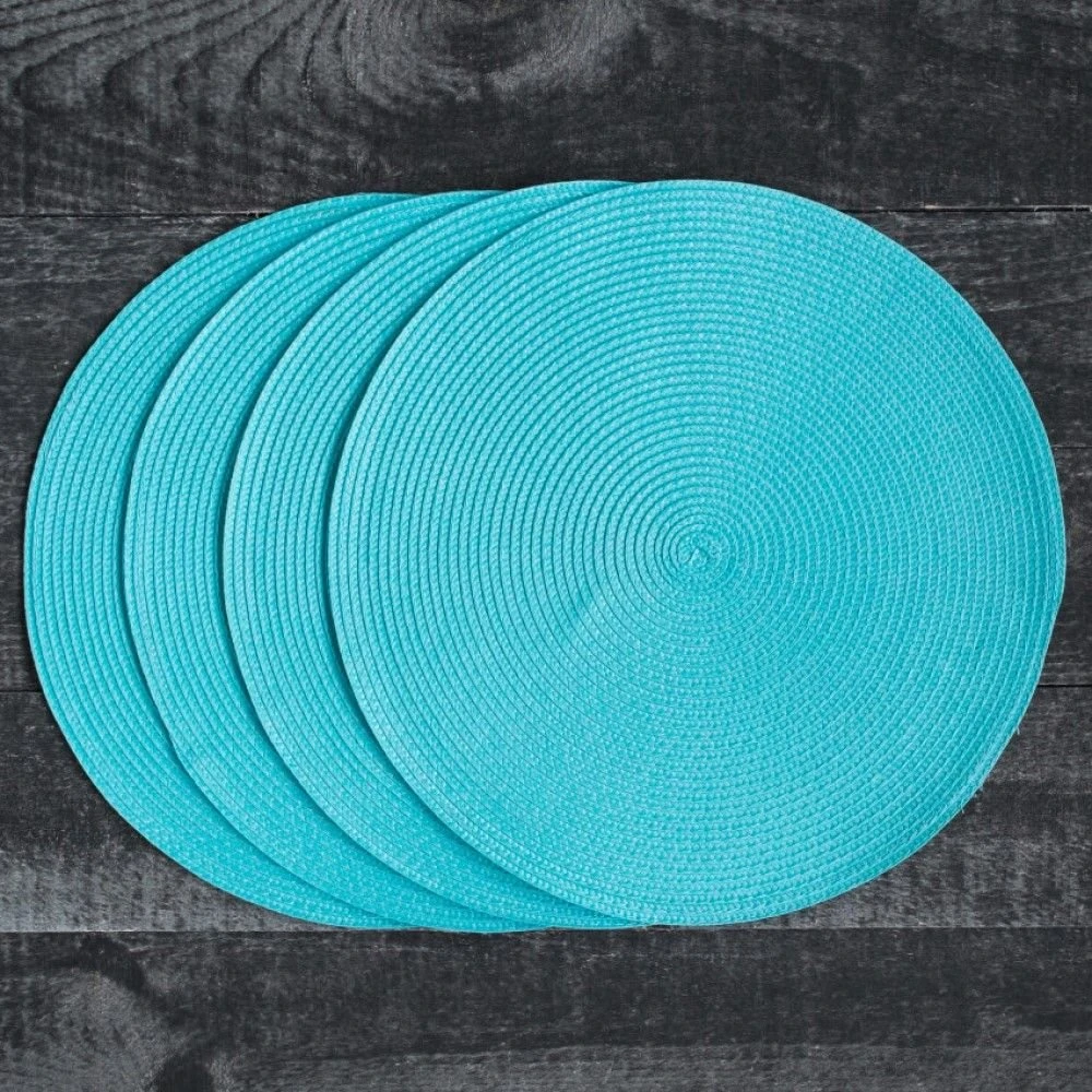 Danica Brands Now Designs By Danica 15" Disko Placemats (Set Of 4) | Turquoise - Image 5