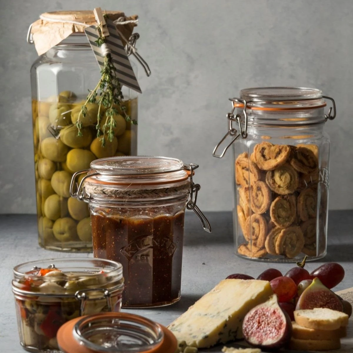 Kilner Facetted Clip Top Jar | 63.4oz - Image 5