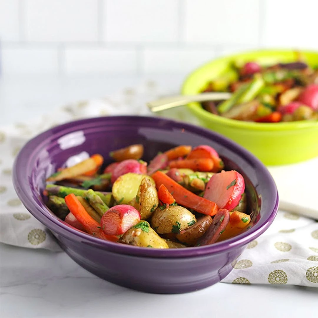 Fiesta® 40oz Oval Vegetable Bowl | Mulberry - Image 2