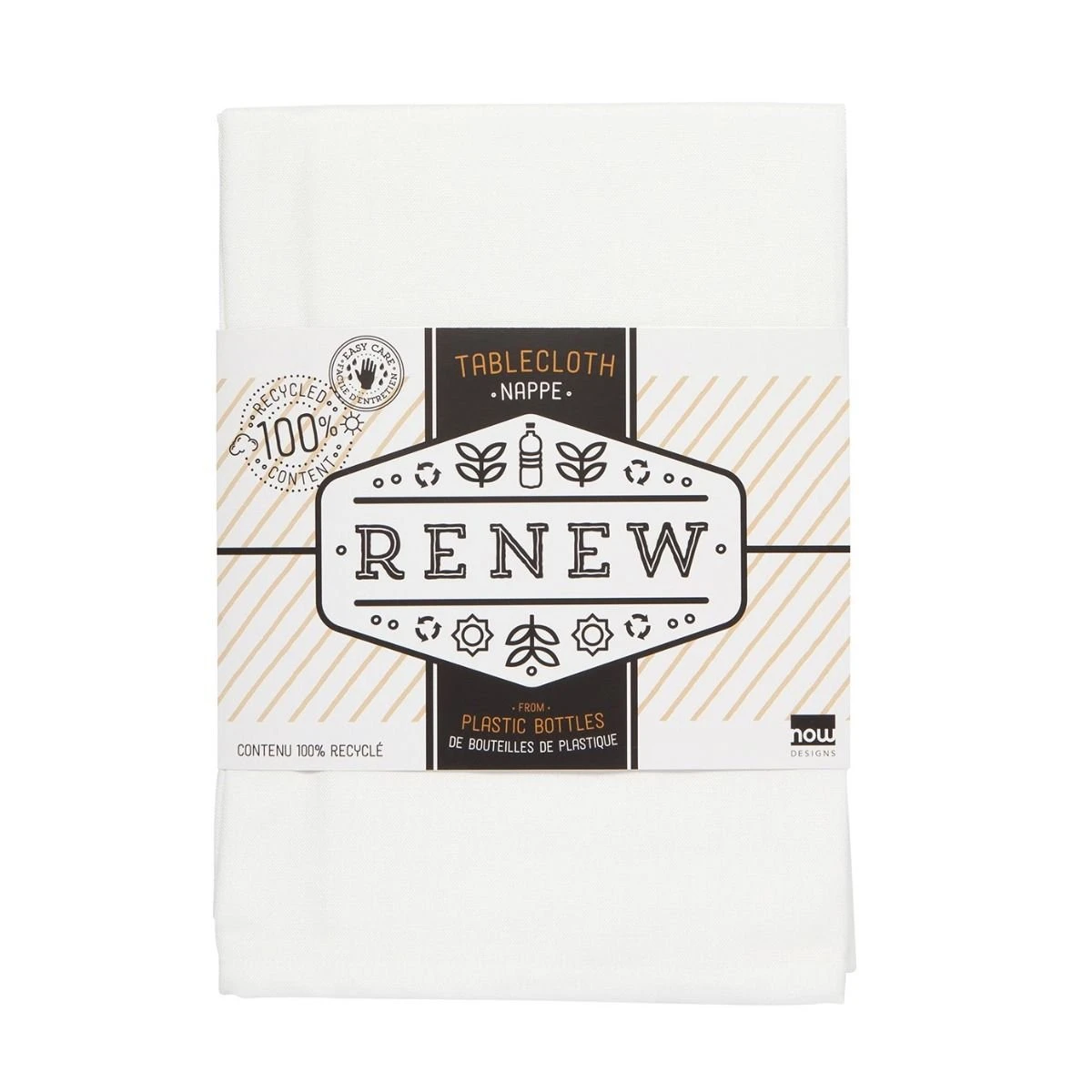 Danica Brands Now Designs By Danica Renew Collection 60" X 90" Tablecloth | White