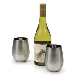 RSVP International RSVP Endurance Stemless Steel Wine Glass