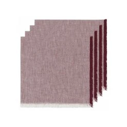 Danica Brands Danica Heirloom 18" Chambray Napkins (Set Of 4) | Wine