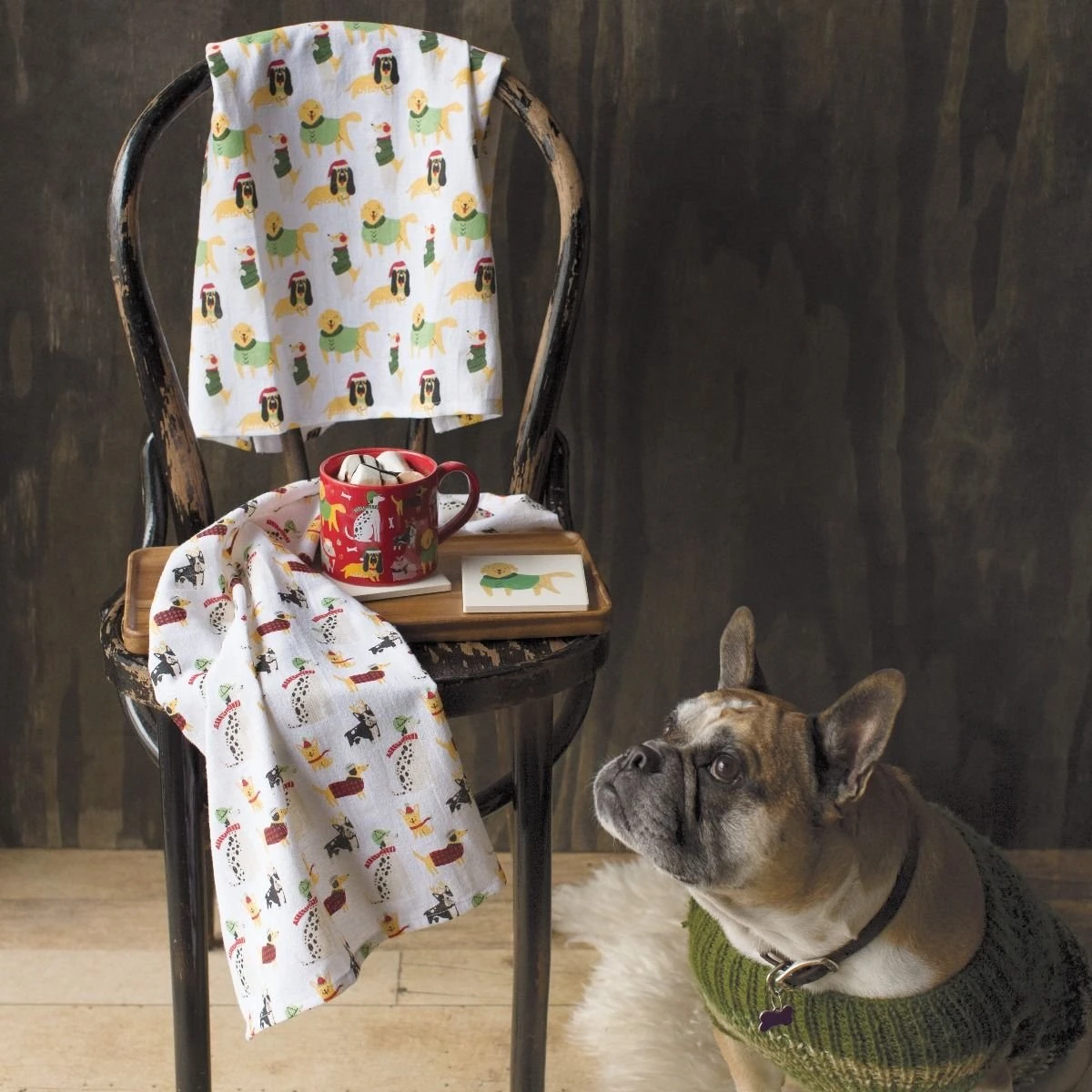 Danica Brands Danica Jubilee Floursack Dishtowels (Set Of 3) | Yule Dogs - Image 6